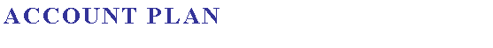 Text Box: Account plan